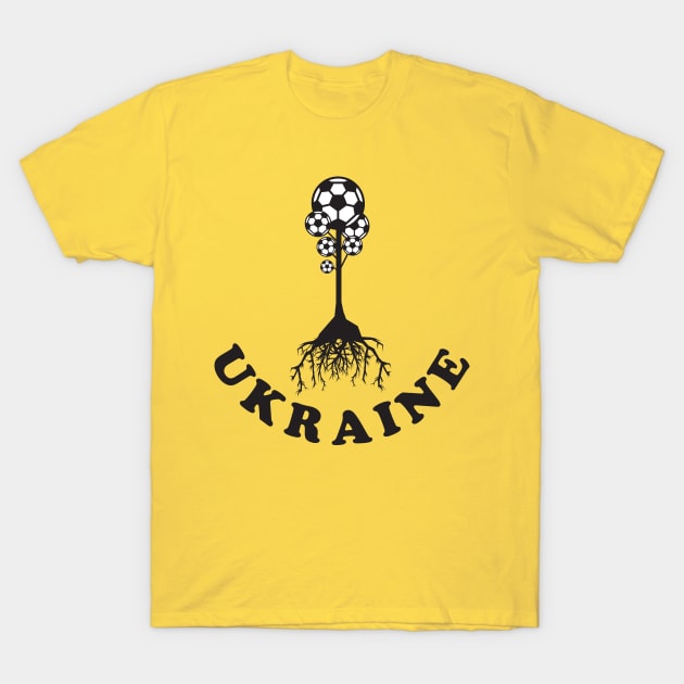 Ukraine Soccer Tree T-Shirt by Rayrock76